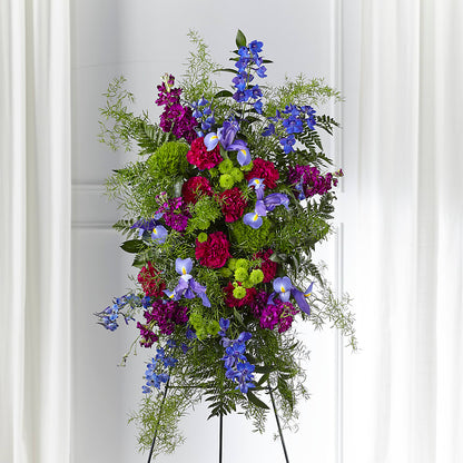 Heavenly Skies Standing Spray –  Gcg Flowers, Cary NC