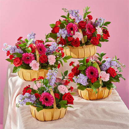 Pink Picnic Basket –  Gcg Flowers, Cary NC