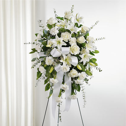 With Care Standing Spray –  Gcg Flowers, Cary NC