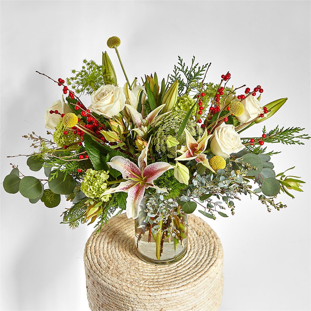 Berry & Bright Bouquet –  Gcg Flowers, Cary NC