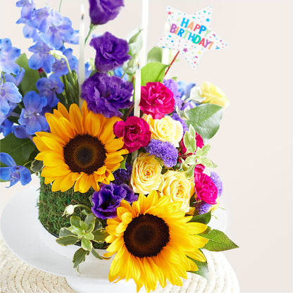 Star of the Day Floral Cake –  Gcg Flowers, Cary NC