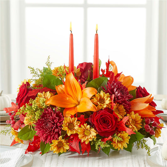 Autumn's Embrace Centerpiece –  Gcg Flowers, Cary NC