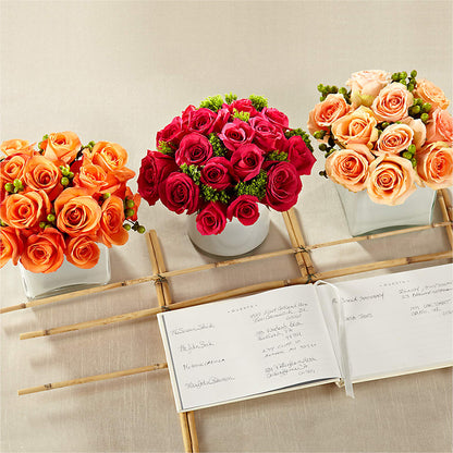 Dawn Rose Centerpiece –  Gcg Flowers, Cary NC